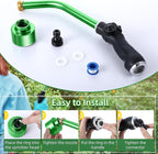 Saillong 16 Inch Watering Wand 1000 Holes with Thumb On/Off Thumb Control Heavy Duty Garden Sprayer Wand with Stainless Head Garden Hose Nozzle Wand for Seeding Flower Garden and Lawn