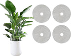 TINSKY 4 Pcs 15.7 Inch Plant Pot Grids-Cuttable Plant Pot Soil Covers Protectors from Animals-Indoor Plant Pot Soil Guard for Outdoor Garden Plant Protection