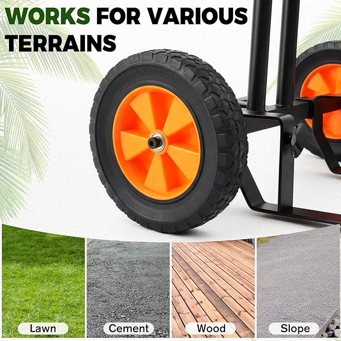 AUROPEAK Rolling Plant Caddy with Wheels Heavy Duty, Plant Dolly with Adjustable Forks and Grips,Suction Cups,Potted Plant Mover,Indoor & Outdoor Plant Trolley Cart with Strap for Planter Flower Pots