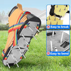 Lawn Aerator Shoes for Grass - Pre-Assembled Grass Aerator Shoes for Lawn - Soil Yard Aerator Tool for Aerating Patio Garden, Colorful, Medium Size