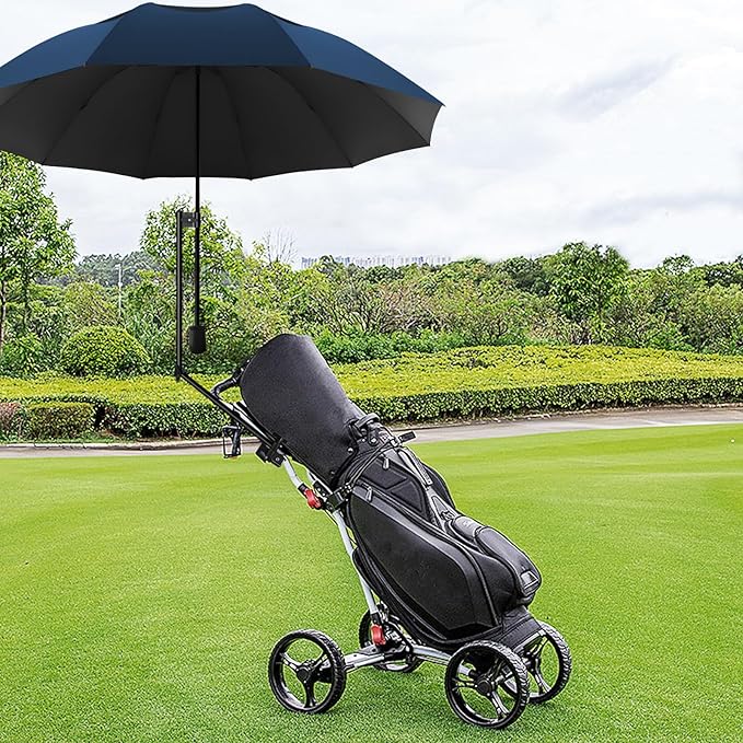 Patio Umbrellas UPF 50+ 360 ° Adjustable Shade Umbrella,Beach Umbrella with Universal Clamp,Beach Clamp on Umbrella,suitable for Patio,beach chairs,golf carts, wheelchairs,carts,bleachers,camping and fishing