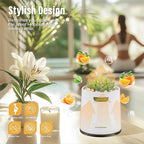 Artificial Succulent Plants with Subtle Orange Scent, Faux Indoor Plants for Home Decor, Small Fake Plant for Bathroom, Bedroom, Office Decor, Aesthetic Room Accessories, Housewarming Gift