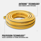Stanley FATMAX Professional Grade Garden Hose, 50 Feet x 5/8 Inch, Yellow, 500 PSI