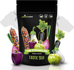 Exotic Vegetable Seeds Variety Pack - 6 Curious Garden Varieties to Grow, Non GMO, Open Pollinated, Heirloom, and Untreated for Planting, Unique Gardening Gift for Indoors and Outdoors