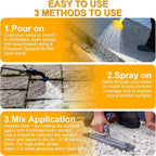 5 Gallon Mulch Glue for Landscaping, SEVGILI Rock Glue & Gravel Binder, Pet Safe & Plant Safe, Non-Toxic Ready-to-Use Gravel Lockdown, 100% Permeable & Fast-Dry Strong Pea Gravel Stabilizer