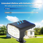 Solar Lights Outdoor Waterproof IP65, Super Bright LED, 3000K 2 Lighting Modes, Solar Powered Yard Garden Solar Spot Lights for Outside Landscape Auto On/Off -4 Pack