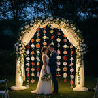 Suncalla 6 Pcs 35.4ft Hanging Flowers Garlands Backdrop Lighted Floating Fake Wildflower Vines LED Floral Garland Ceiling for Spring Wedding Bridal Shower Birthday Graduation Party(Bright,Multicolor)