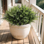Waipfaru 36 Bundles Artificial Plants Outdoor， UV Resistant Artificial Plants，Fake Plants for Outdoor Porch Decor Lifelike Fake Bushes Greenery for Home Farmhouse Yard Decorations