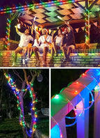 Brightown Solar Rope Lights, 39FT 100LED IP65 Waterproof Outdoor Solar String Lights with 8 Lighting Modes for Party, Garden, Yard, Home, Holiday, Tree Decoration, Multicolor