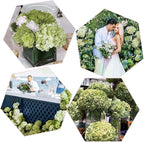 Coferset Lime Green Hydrangea Artificial Flowers 3pcs Lifelike Faux Hydrangea Real Touch Fake Flowers for Home Wedding Office Party Living Room Decoration,22inch