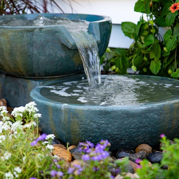 Aquascape Spillway Bowl and Basin Fountain Kit, 19 inch /21 inch Dia (49/52 cm), 78248