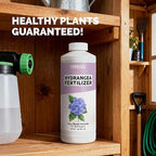 Hydrangea Fertilizer – Liquid Plant Food for Bigger Blooms, Rich Flower Color & Stronger Root Development, 8 oz