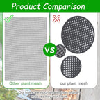lasuroa 15pcs Flower Pot Hole Netting Mesh Pad, 30x20cm/11.8x7.8 Inch Bonsai Eye Mesh Drainage Screens Plant Pot Drainage Meshes Plant Accessories Kit Screen Meshes Preventing Substrate Leakage