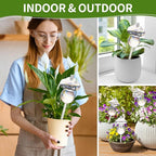11 oz Up Large Plant Watering Globes, Self Watering Planter Insert, Glass Plant Watering Devices, Mushroom Self Watering Globes, Automatic Watering Bulbs for Indoor Outdoor Plants (Large 2-Pack)