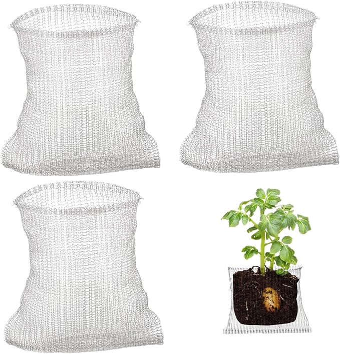 Plant Protectors, 3PCS Gopher Baskets, 24x24 Gopher Wire Basket, Stainless Steel Gassers, Reusable Plant Protectors for Plants, Berries, Vegetables, Tree Root Barrier
