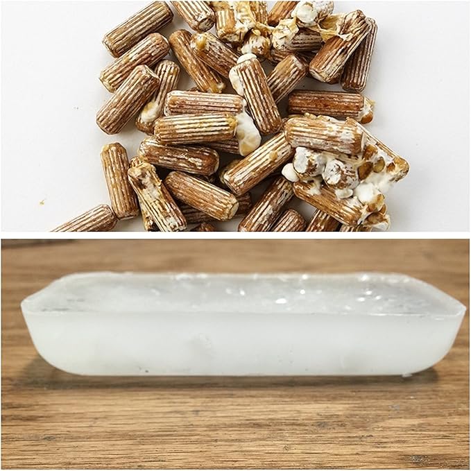 Spawn and Wax Combo - Oyster Mushrooms Mushroom Mycelium Plug Spawn - 100 Count Plugs - 3oz Wax Grow Edible Gourmet & Medicinal Oyster Fungi On Trees & Logs