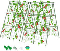 Miory 2 Pack Cucumber Trellis, 32"×48" Garden Trellis for Climbing Plants Outdoor, A-Frame Vegetable Trellis for Raised Bed, Support for Tomatoes, Zucchini, Vines, Flowers