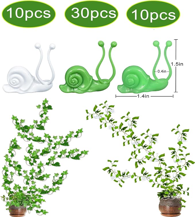 50PCS Plant Wall Clips: Vine Climbing Self-Adhesive Invisible Fixing Hook for Wall & Garden Decoration