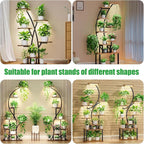 8.6'' Mini LED Grow Light Strips, Full Spectrum 3000K, 52 LED Plant Light with 3/9/12H Timer, 10 Dimmable Levels for Seedling, Succulent and Plant Shelf, 2 Head