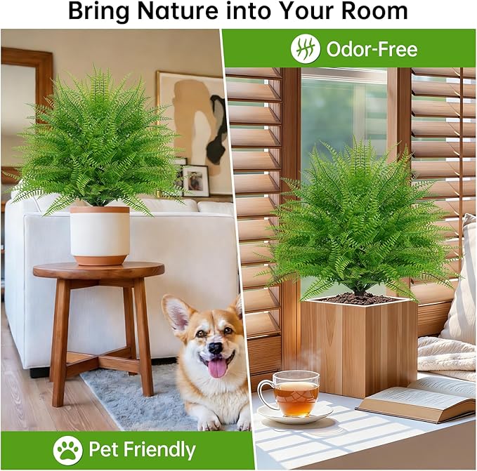 Artificial Ball Topiary Trees Set of 2, Fake Bushes with Ground Spike, Faux Evergreen for Porch Plants, UV Resistant Artificial Shrub for Outdoors Indoor Front Porch Garden