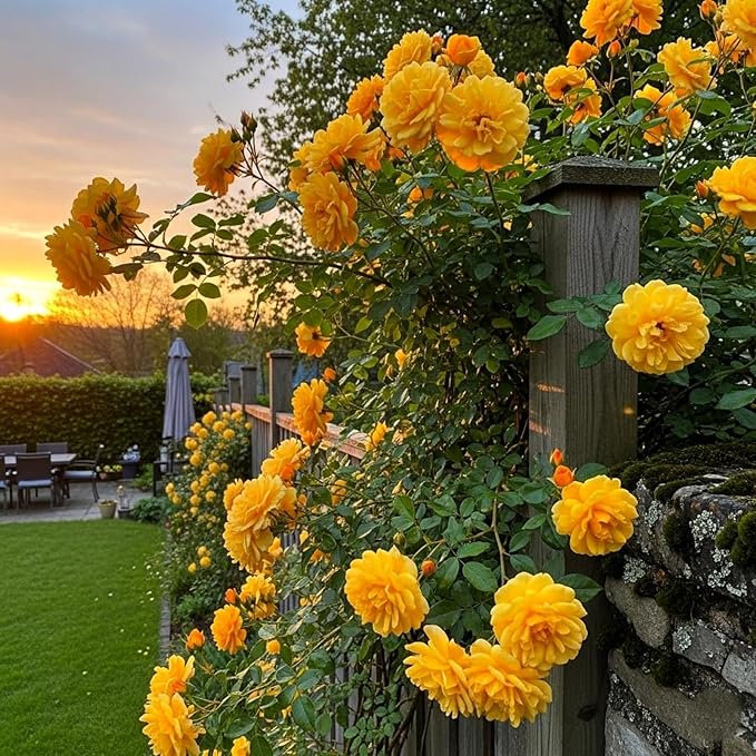 300+ Climbing Rose Seeds for Planting - Rare Climbing Rose Rosa Bush Vine Non-GMO Heirloom Climbing Flowers Seeds Outdoor Indoor Garden