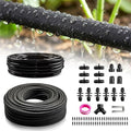 Upgraded 230FT Drip Irrigation System with 1/4" Soaker Hose -Weeping Technology for Deeper Root Watering,Garden Watering System for Raised Beds, Greenhouse, Lawn - Save 70% Water