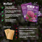 KVITER 150 Swamp Milkweed Seeds (Asclepias Incarnata) - Rose Milkweed, Heirloom, Perennial Wildflower, Pink Blooms, Butterfly and Honeybee Pollinator - Flower Seeds in Seed Packets for Outdoor Gardens