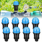 Threlaco 8 Pack Air Release Valve Air and Vacuum Relief Male Thread Bleeder Valve Vent Irrigation Water Saving System for Agricultural Drip Systems (3/4 Inches)