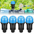 Threlaco 4 Pack Air Release Valve Air and Vacuum Relief Male Thread Bleeder Valve Vent Irrigation Water Saving System for Agricultural Drip Systems (3/4 Inches)