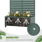 Casaphoria Metal Raised Garden Bed with Trellis and Wheels, 72"x35"x16" Planter Box for Climbing Plants, Vegetables & Vines, Features Drainage Holes and Privacy Screen, Drak Green-Louvered