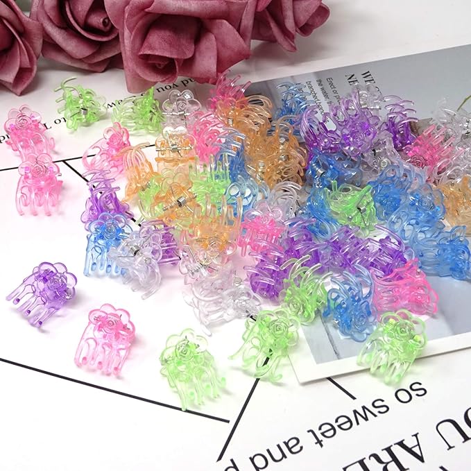 Honbay 60PCS Rose Orchid Clips Plastic Plant Clips Garden Support Clips