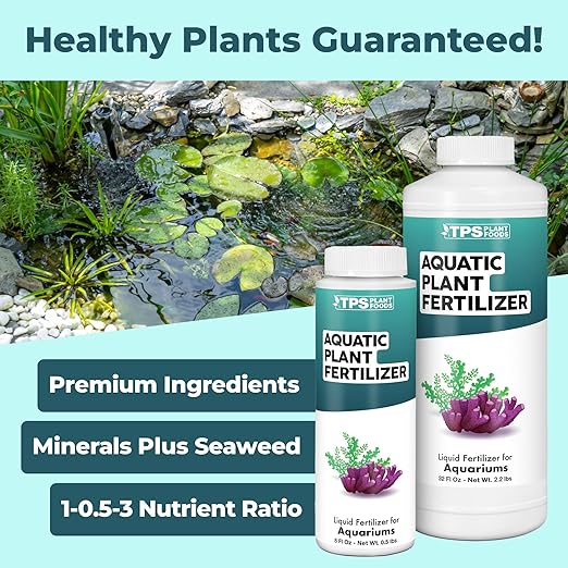 Aquatic Plant Fertilizer – Liquid Plant Food for Lush Growth, Vibrant Color & Healthy Aquarium Plants, 8 oz