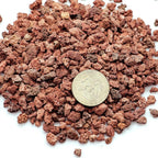 TOYPOPOR Red Lava Accent Rocks Outdoor Decorative Stones for Craft Projects, Vase Fillers, Succulents, Cactus Pots, Terrarium Plants 2.2LB