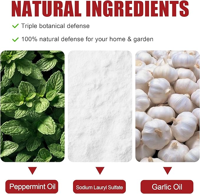 Deer & Rabbit Repellent for Outdoor Plants - Natural Garden Yard Deterrent Balls, Long-Lasting Protection for Trees, Flowers & Vegetables | Pet-Safe,18 PCS