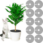 Newtay 10 Pcs 12'' Plant Pot Grid Soil Protector Covers Thickened Flower Protectors from Animals Black Cuttable Flower Grid Cat Digging Stopper for Indoor Outdoor Garden