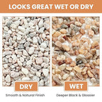 3/8 Inch Decorative Pebbles, Natural River Rocks for Indoor Plants, Succulents, Planters, Vases, Fish Tank Décor & Landscaping, Blush Pink, 3LB