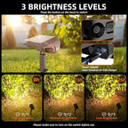 LEREKAM 3 Brightness Modes Solar Outdoor Lights with Super Bright 40LEDs, 360 Adjustable Lighting Angle, USB Charging, Longer Working Time, Waterproof, Patio, Porch, Driveway