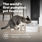 PetSafe Outlast Pumpless Cat Water Fountain 60 oz/1.7L Indoor Water Dispenser for Cats, Dishwasher Safe, Easy Assembly and Cleaning, Water Filter Included