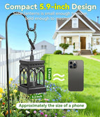 KOOPER 2 Pack Solar Lanterns Outdoor Waterproof, Brighter Hanging Solar Lantern Lights for Outside, Auto ON/Off Lanterns Decorative Outdoor for Garden Table Yard Path Tree Patio Lawn Decor, Gifts