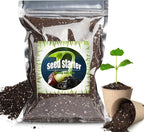 Doter Organic Seed Starter Premium Potting Soil Mix 4qt, All Natural Seed Starter Mix for Fast Germination and Vigorous Seedlings with Strong Root Systems