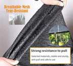 Outdoor Shade Netting Black 2×3m 3×3m 3×4m 4×5m 5×5m Mesh Breathable Shade Cloth Sunscreen Heat-Insulating Shade for Shade Mesh Tarp, Pergola, Privacy Netting,black-3x6m