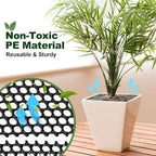 6pcs Plant Pot Grids, 16 in Thickened Plastic Plant Pot Cover Cat Digging Stopper with Stakes, Plant Protector from Cats Indoor, Potted Guard Cover Easy to Cut Anti Digging for Dogs