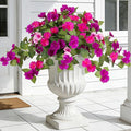 INXUGAO Artificial Fake Flowers for Outdoors Spring Decoration 2 Bundles Faux Flowers Plants for Outdoor Planters UV Resistant Silk Realistic Flowers for Outside Home Garden Front Porch Patio Décor
