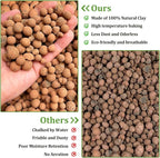 Riare 2LBS Expanded Clay Balls Terrarium Substrate for Reptiles - 100% Organic Lightweight Clay Pebbles Substrate Frogs False Bottom Substrate, Bioactive Terrarium Substrate for Drainage and Moisture