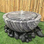 FANTIAN 40 lbs Natural Black Rocks Mexican Beach Pebbles, 2-3 Inch Decorative Black River Rocks for Landscaping, Garden, Paving, Fountain, Walkways and Outdoor Decorative Stones