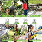 Stainless Steel Garden Hose 25 ft - 304 Stainless Steel Kink-Free Metal Water Hose with Shut-Off Valve & Hose Straps, Heavy Duty, Rust/Puncture Proof for Yard, Lawn and Car Washing, 25 Feet