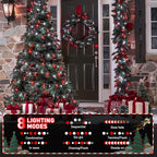 JMEXSUSS 200 LED Red and White String Lights Indoor Outdoor, 66ft Christmas Lights Indoor Clear Wire Plug in for Bedroom Tree Christmas Graduation Party Decorations