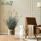 3ft Onion Grass Set of 2, Artificial Plant and Greenery, Fake Floor Plants Indoor Outdoor, Potted Faux Green Bristlegrass with Spikes, Large Size Horsetail Reed Grass, House Decorative