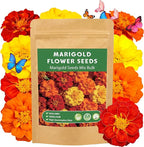 LUOJIBIE Marigold Seeds, 12,000+ Marigold Seeds for Planting Outdoor & Indoor, Flower Seeds Bulk for Gardening and Home, Non-GMO Heirloom, Easy to Grow