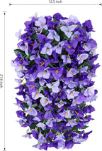 HyeFlora Bougainvillea Artificial Hanging Flowers Plants for Outdoors Decorations, 2pcs Fake Flowers Silk Bougainvillea Vines Realistic UV Resistant Faux Flowers for Planters Porch Patio Urn Yard, Mix